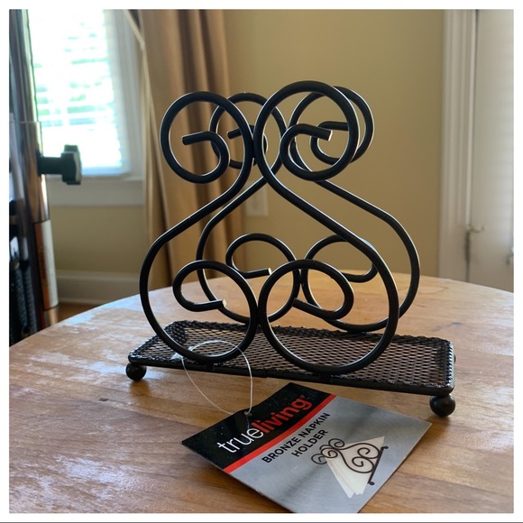 True Living Accents Nwt True Living Bronze Napkin Holder Poshmark
